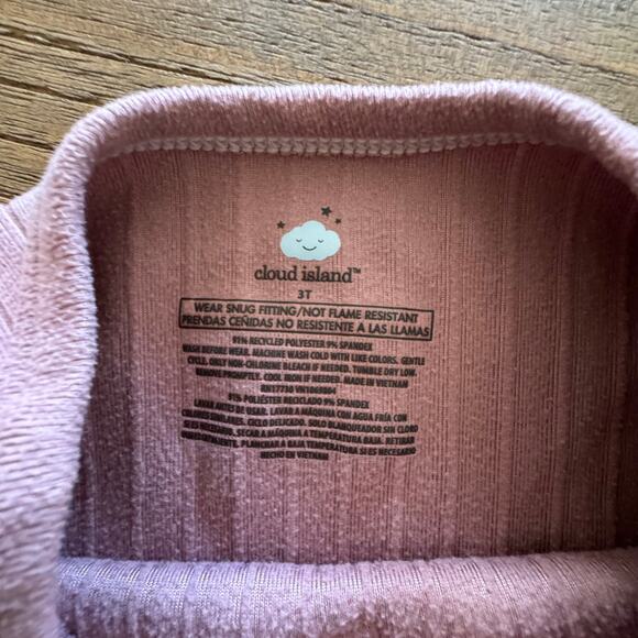 Cloud Island Toddler Snug Fit Long Sleeve Ribbed Pajama Set - Size 3T - Picture 4 of 4